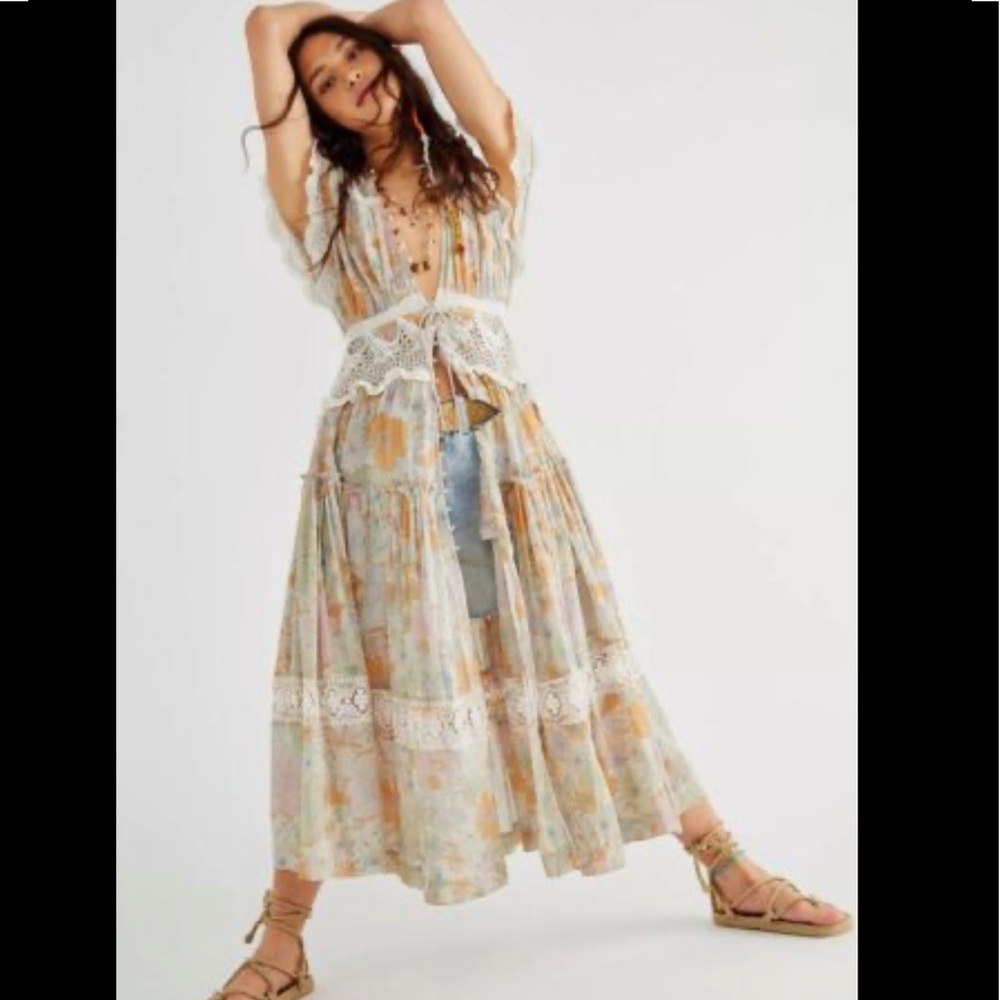 RARE!! Free People Field of Dreams Maxi size Small